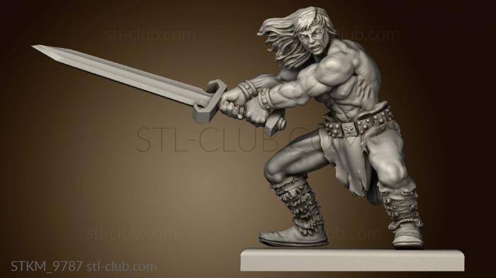 3D model Fantasy Hero Barbarian (STL)