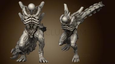 3D model XENO BROOD WARRIOR MODULAR (STL)