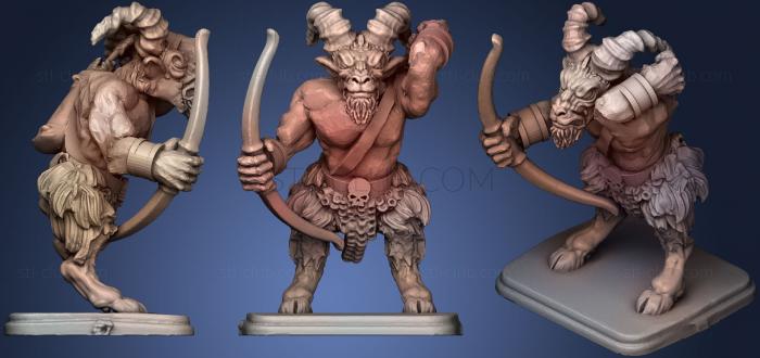 3D модель Heroquest Звериные Люди Лучники2 (STL)