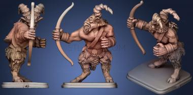 3D модель Heroquest Звериные Люди Лучники 3 (STL)