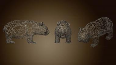 3D модель КАРКАС PANDA WIREFRAME2 (STL)