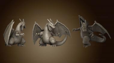 3D модель Схема Сборки Minecraft Charizard (STL)