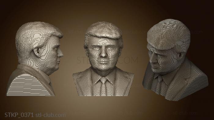 3D модель Схема Сборки Майнкрафта Дональдом Трампом (STL)