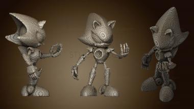 3D модель Схема сборки Minecraft Metal Sonic (STL)