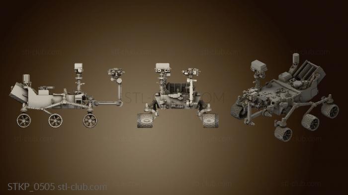 3D модель Схема Сборки Minecraft NASA Curiosity (STL)