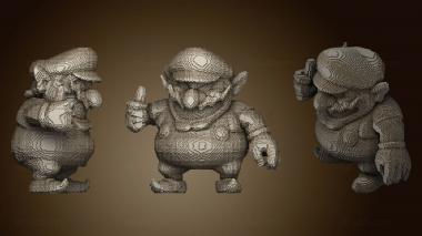 3D модель Схема Сборки Minecraft Wario (STL)