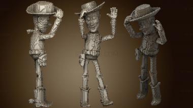 3D модель Схема сборки Minecraft Woody (STL)