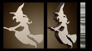 3D модель Ведьма на Хэллоуин (STL)