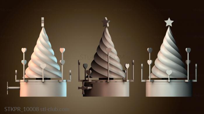 Вращающаяся рождественская елка