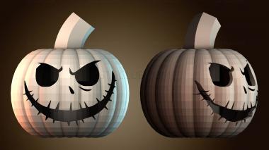 3D модель Страшная тыква на Хэллоуин (STL)