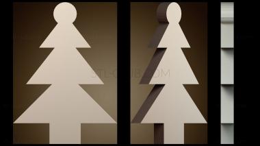 3D модель Простая рождественская елка (STL)