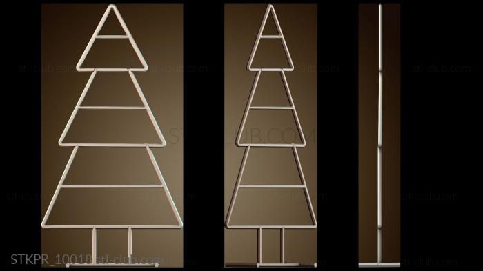 Статуэтки упрощенные Каркасная рождественская елка