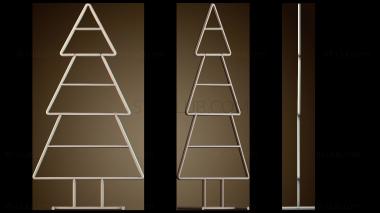 3D модель Каркасная рождественская елка (STL)