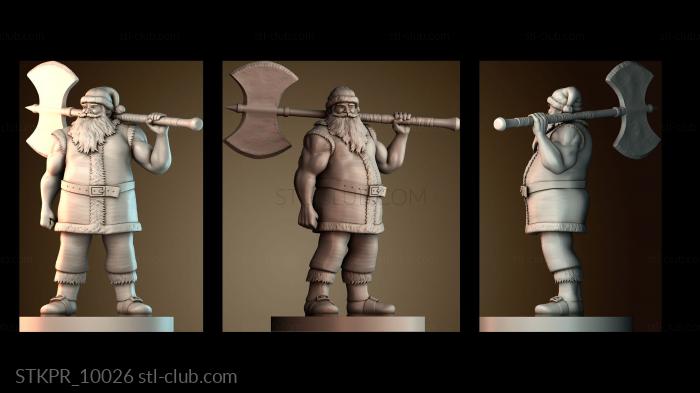 Статуэтки упрощенные Варвар Санта Клаус