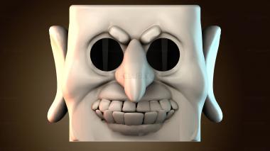 3D модель Боб Двуногий Голова Хэллоуина (STL)