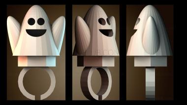 3D модель Кольцо призрак на Хэллоуин (STL)