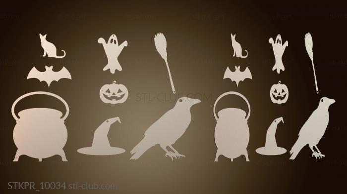 Статуэтки упрощенные Украшения на Хэллоуин