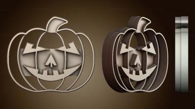 3D модель Форма для печенья «Тыква на Хэллоуин» (STL)