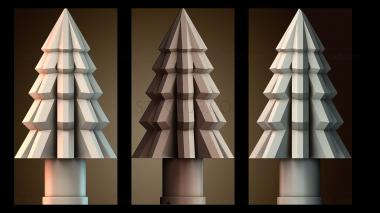 3D модель Современная рождественская елка (STL)