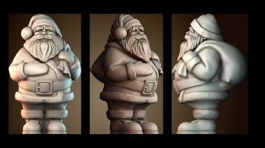 3D модель Санта Клаус без опоры (STL)