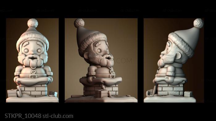 Статуэтки упрощенные Санта Клаус в ловушке