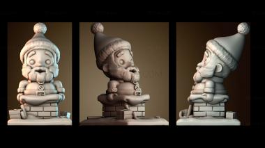 3D модель Санта Клаус в ловушке (STL)