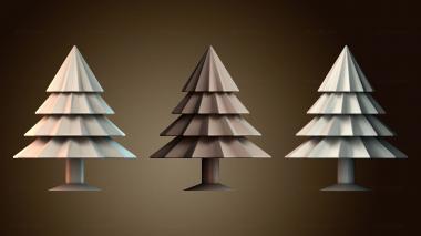 3D модель Сияющая рождественская елка (STL)