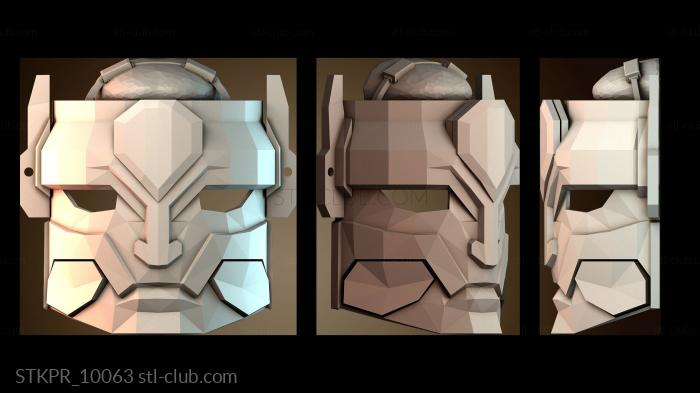 Статуэтки упрощенные Маска для мозга — костюм на Хэллоуин