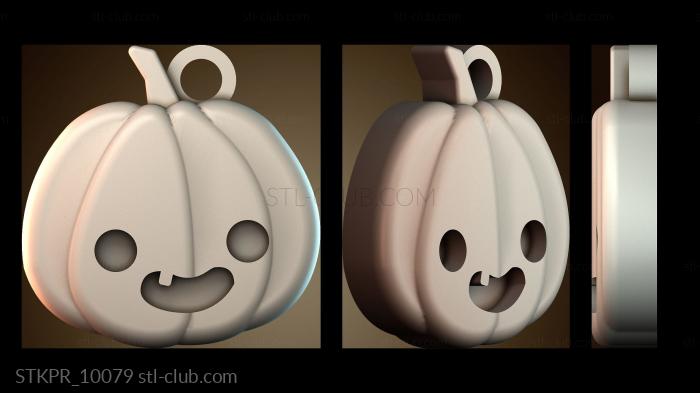 Статуэтки упрощенные Брелок в виде тыквы на Хэллоуин