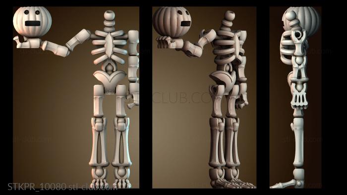 Статуэтки упрощенные Скелет на Хэллоуин