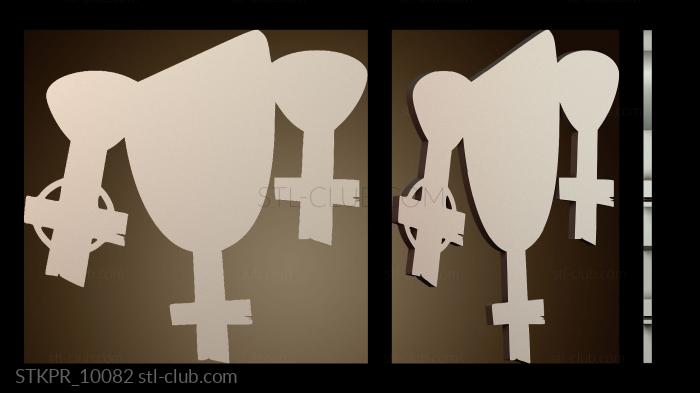 Статуэтки упрощенные Силуэт надгробий на Хэллоуин