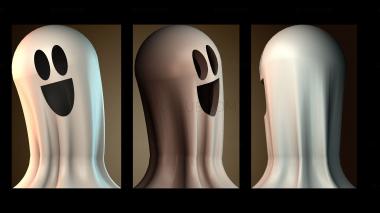 3D модель Браслет с подсветкой и моторизованным привидением на Хэллоуин (STL)