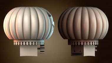 3D модель Светящийся моторизованный браслет в виде тыквы на Хэллоуин (STL)