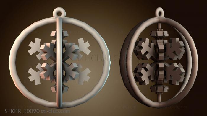 Статуэтки упрощенные Рождественское украшение «Снежинка»