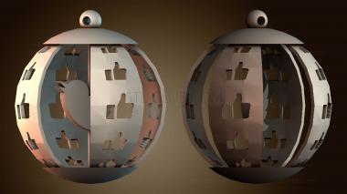 3D модель Рождественский бал в социальных сетях (STL)