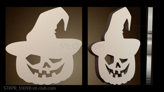 Статуэтки упрощенные сумасшедшая тыква на Хэллоуин