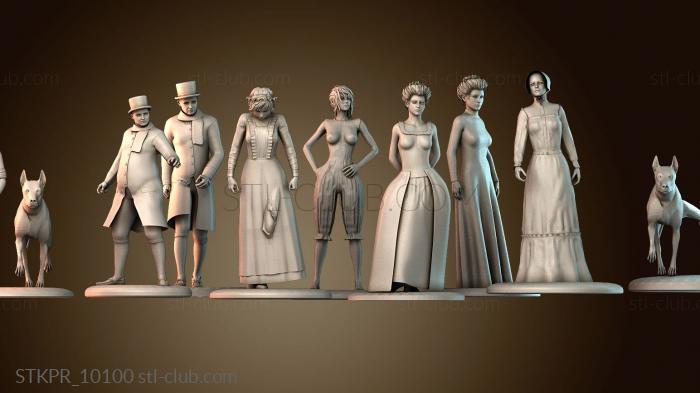 Статуэтки упрощенные Фигурки рождественской деревни