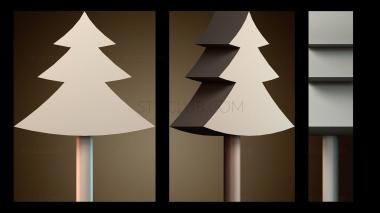 3D модель Праздничная рождественская елка (STL)