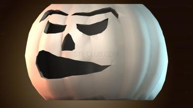 3D модель Тыква на Хэллоуин подсвечник (STL)