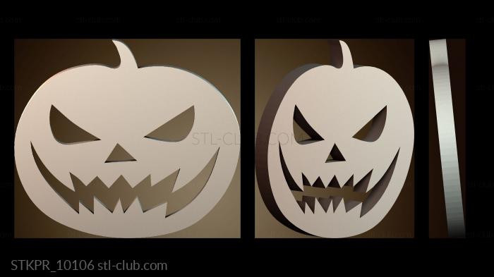 Статуэтки упрощенные Тыква на Хэллоуин