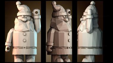 3D модель Низкополигональный Санта комбинатор (STL)