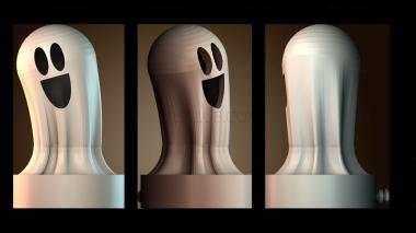 3D модель Моторизованный ночник призрак на Хэллоуин (STL)
