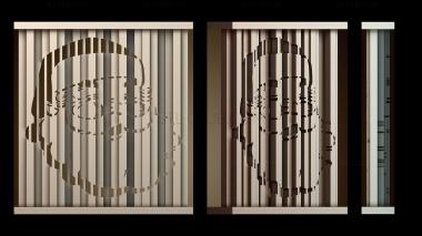 3D модель Изображение Санты на колонне (STL)