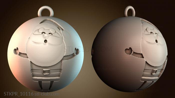 Статуэтки упрощенные Украшение в виде елочной игрушки Санта Клауса