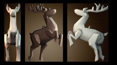 3D модель Олень Санта Клауса (STL)