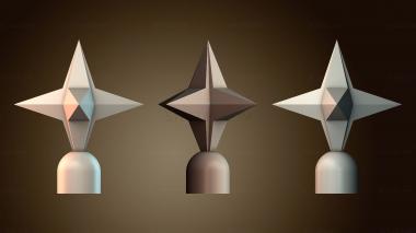 3D модель Геометрическая скульптура «Звезда» (STL)