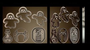 3D модель Формочки для печенья на Хэллоуин (STL)