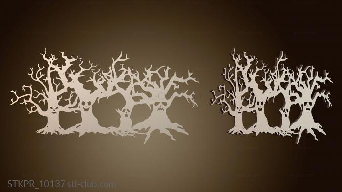 Силуэты призрачного леса