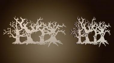 3D модель Силуэты призрачного леса (STL)