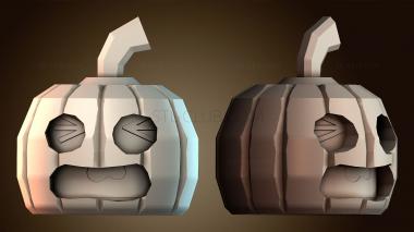3D модель Грустное тыквенное лицо (STL)